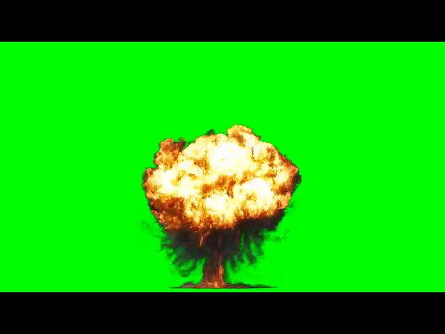 Nuke bomb blast explosion+sound effect green screen video-hansyjazz