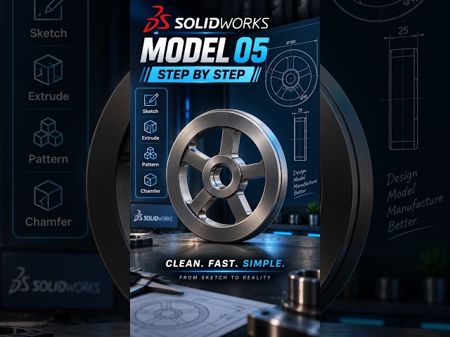 Could You Model This in SOLIDWORKS? 👀 | CSWA Practice Model 05