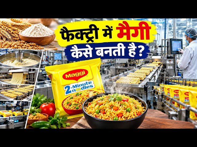 फैक्ट्री में MAGGI कैसे बनती है? | FACTORY का कड़वा सच 😳 | MAGGI MANUFACTURING PROCESS |PROCESS FILE