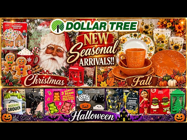 DOLLAR TREE NEW SEASONAL ARRIVALS 2026 🎄🍂🎃 | Christmas, Fall & Halloween JACKPOT!