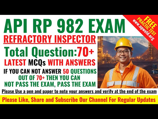 Top 70+ Latest API RP 982 Exam Questions and Answers | Must-Know MCQs for Certification Success! 🚀