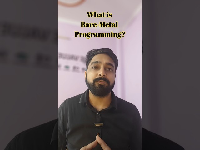 What is Bare-Metal programming?🤓#firmware #baremetal #layer #like #share #subscribe