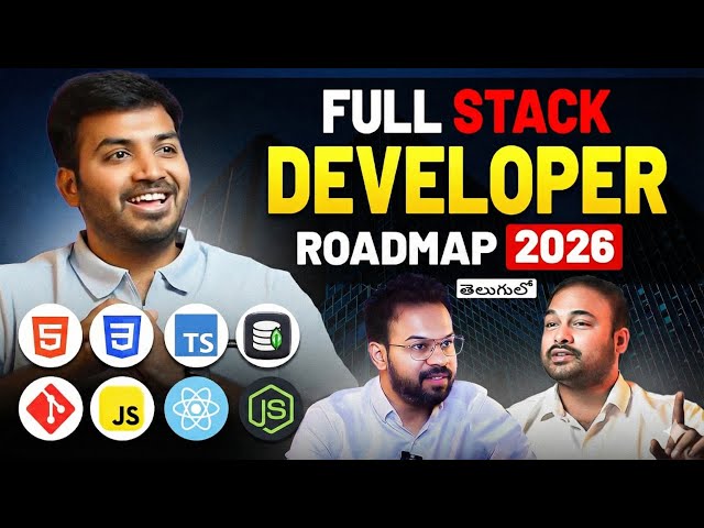 How to Become Full Stack Developer in 2026 | ( Complete Roadmap by Expert ) Telugu Podcast