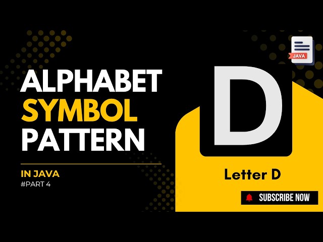 How To Print D Alphabet Shape Using Star In java (For Beginner)