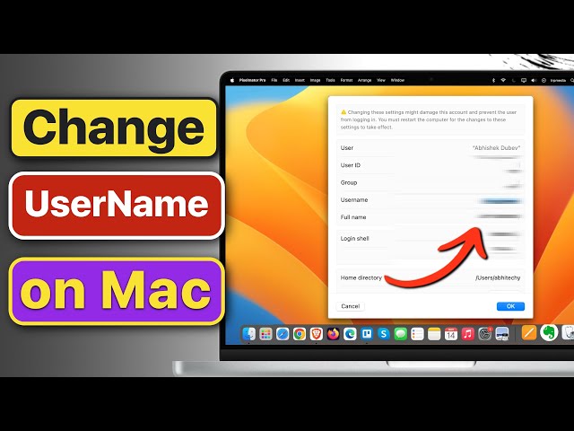 How to Change Your Username On Mac? - Change Admin Username on Mac