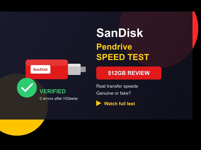 SanDisk 512GB Dual Drive Go USB 3.2 Speed Test