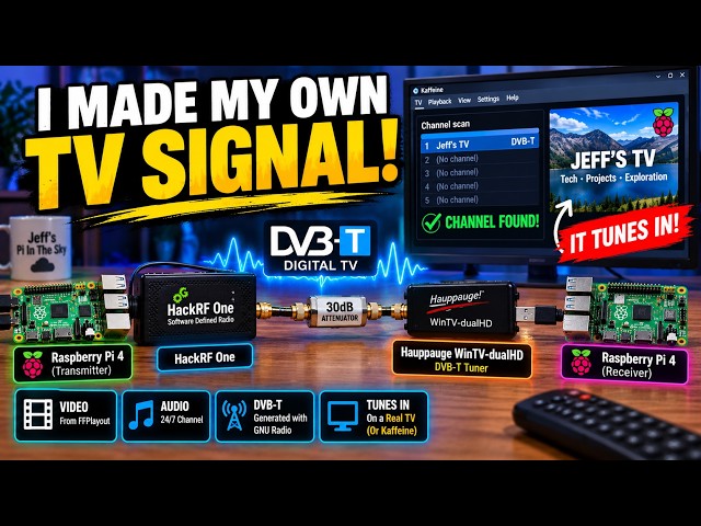 I Turned My Raspberry Pi TV Channel Into a REAL TV Signal!