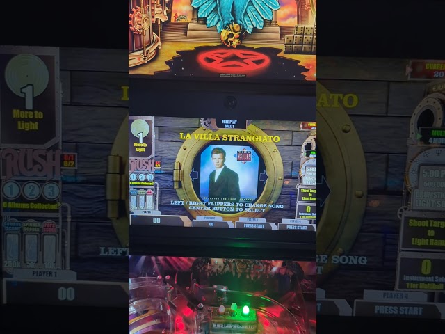 Stern Rush gets Rick Rolled 😂  Custom code. Just testing Pinball browser, it will be changed back.