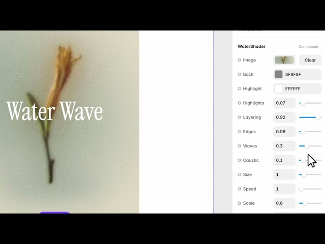 Put an Image Under Water in Framer — WebGL