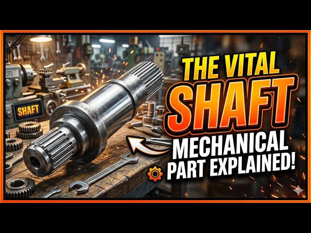 Industrial Shaft Explained |Types, Uses & Engineering Insights |How shaft works in engineering field