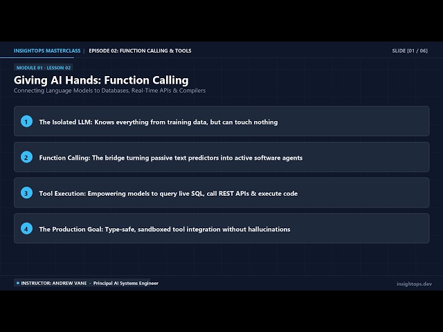Giving AI Hands: Function Calling & Tool Execution Masterclass | Ep 02