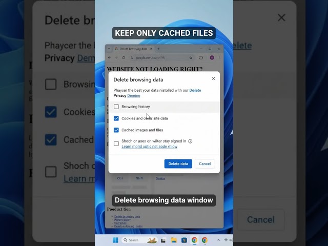 How to Clear Cache in Google Chrome Without Signing Out