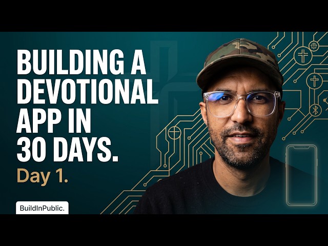 I Am Building a 365-Day Devotional App in 30 Days (Day 1)