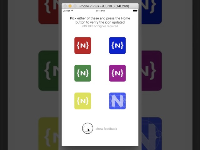 iOS Home Icon Changer NativeScript plugin
