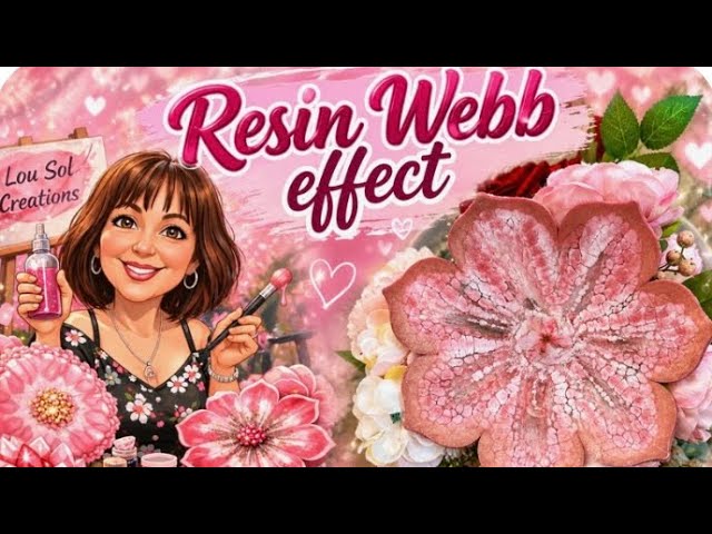 #248 Flower Webb effect creation 🌸🩷#resinart #epoxy #resin #dyo#art 