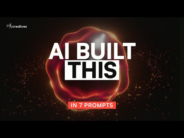 Build a 3D Landing Page Hero with AI in 7 Prompts (Three.js)