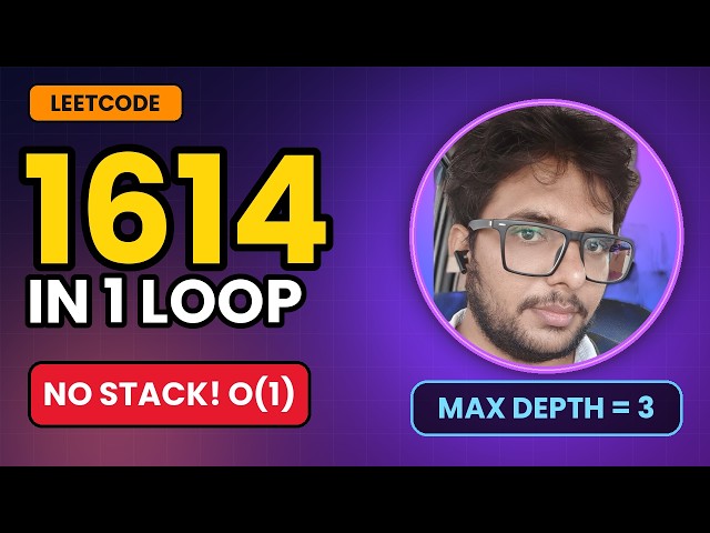 Maximum Nesting Depth of the Parentheses | LeetCode 1614 | Easy Trick Explained