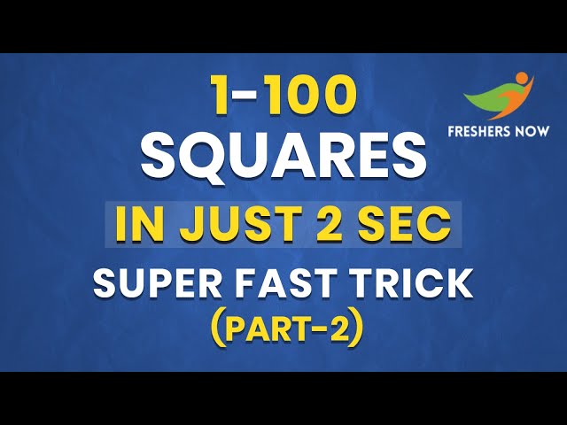 Finding Squares Tricks Part 2: Learn to Find Squares Instantly in Telugu