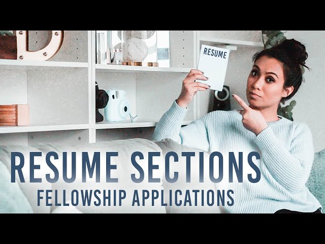 Midyear Series | Get your Resume Reviewed by ME! | Sections to Include on your Fellowship Resume
