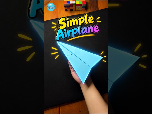 how to fold a simple paper airplane , homemade flying paperplanes #shorts #reels
