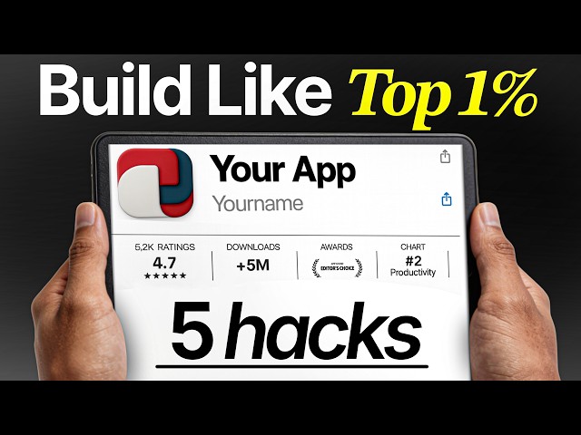 5 Hacks to Build Apps with AI Better than 99% of people