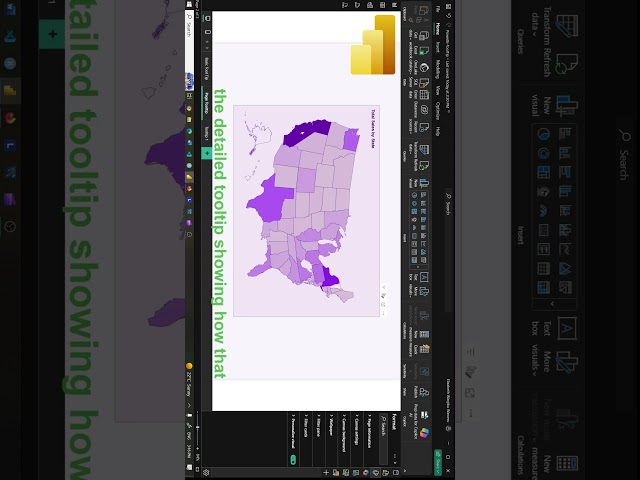 Create tooltips based on report pages in Power BI #shorts #businessintelligence #powerbi