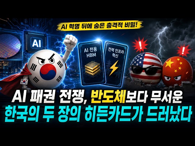 AI 패권 전쟁, 반도체보다 무서운 한국의 두 장의 히든카드가 드러났다