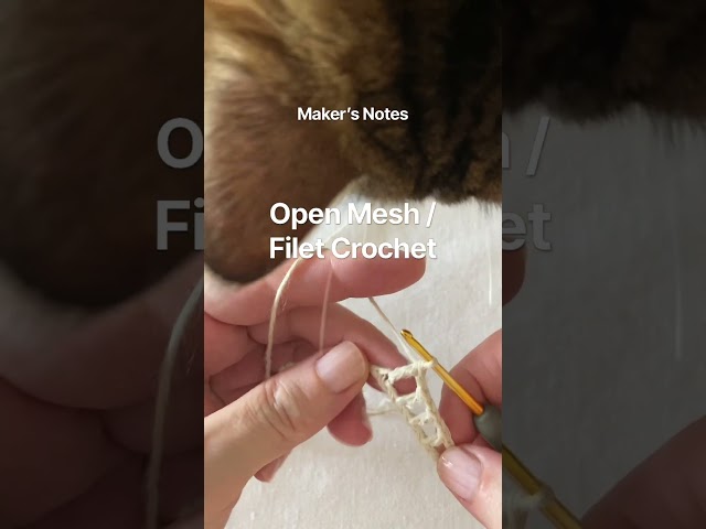 How to Crochet an Open Mesh | Filet Crochet | Maker’s Notes #9