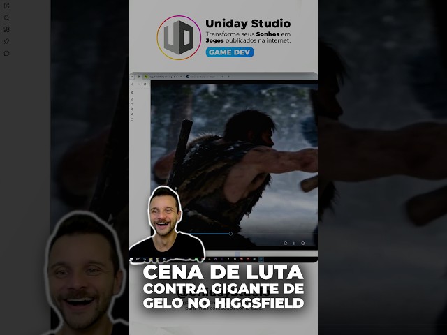 Ice giant fight scene in Higgsfield