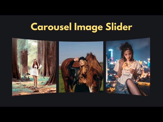 Build Carousel Image Slider using HTML and CSS