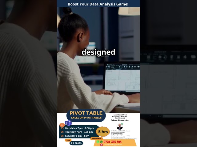 Pivot Table - Training