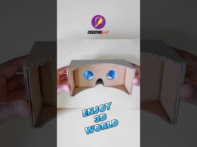 DIY 3D VR at Home | #shorts #youtubeshorts #creativefest #diy #DIY #VR box