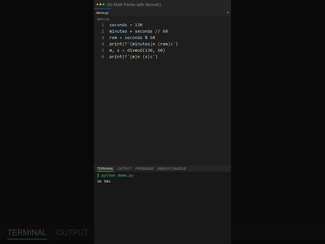 Do Math 2x Faster in Python! ⚡ #shorts #python