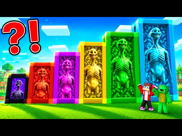 JJ and Mikey found SCARY portals of VERITY monsters in Minecraft - Maizen