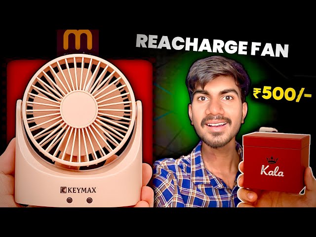 Rechargeable Fan with LED Light from Meesho | Best Budget Table Fan for Summer 2025”