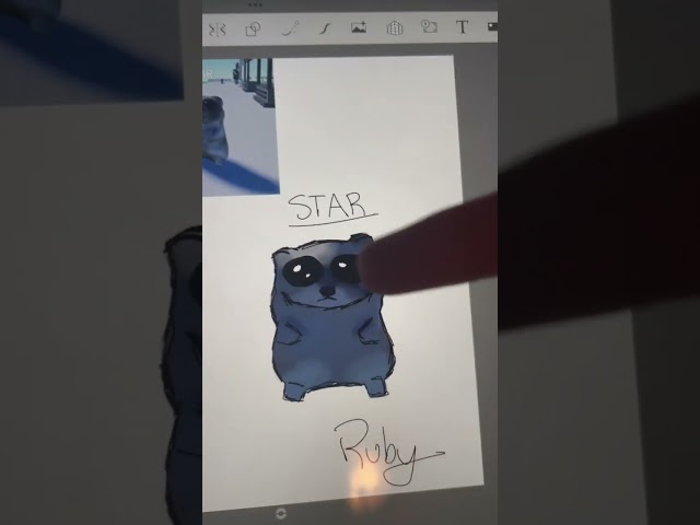 I drew this cute girl from mic up #fypyoutube #itsruby #fypage