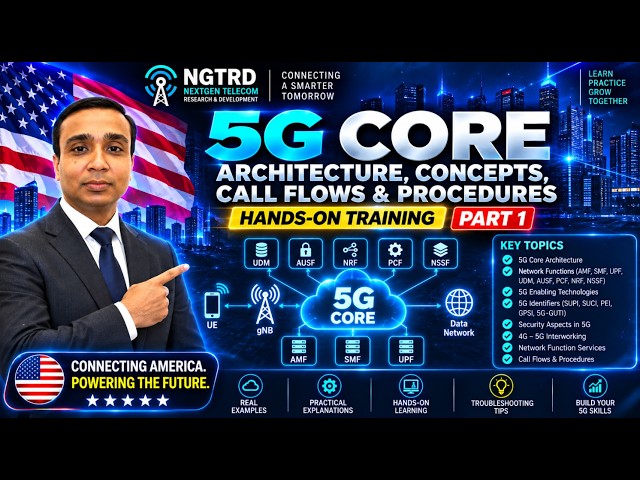 5G Core Architecture, Concepts, Call Flows & Procedures | Hands-On Training – Part 1