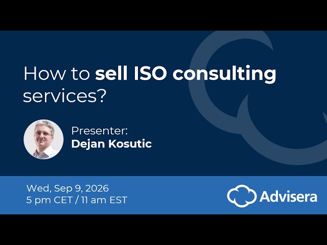 How to sell ISO consulting services [live webinar]