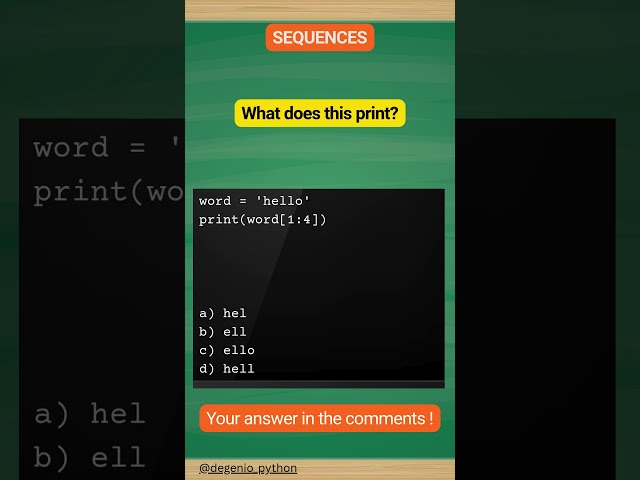python quiz on sequences 38