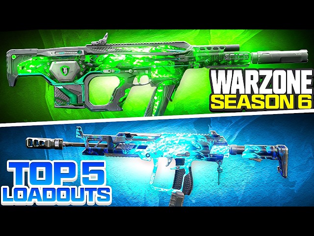 TOP 5 *META* LOADOUTS in SEASON 6! 👑 (Best Warzone Class Setup)