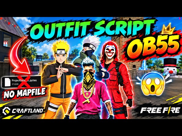 ADD RARE OUTFIT IN CRAFTLAND MAP | Shah G Creator | Dress in Free Fire Craftland Map Tutorial OB55