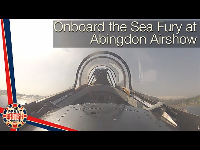 Onboard the Sea Fury at Abingdon Airshow
