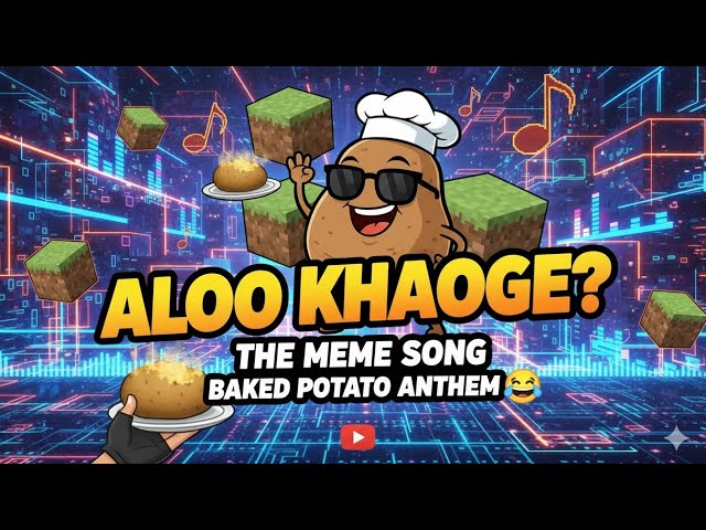 Aloo Khaoge song  (The Official Minecraft Meme Song) 🥔😂