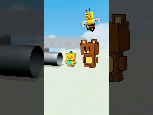 Shicka Crawled Into the Pipe - Super Bear Adventure #shorts #superbearadventure #animation