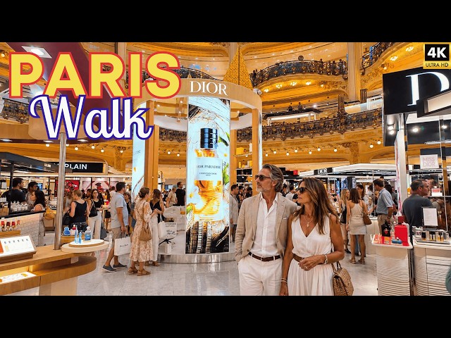 Paris 2026 ☀️ Galeries Lafayette, Opéra and Madeleine Quarter | Paris 4K