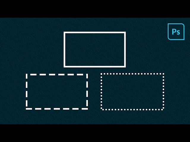 How to make a hollow rectangle in photoshop | How to make a hollow box in photoshop
