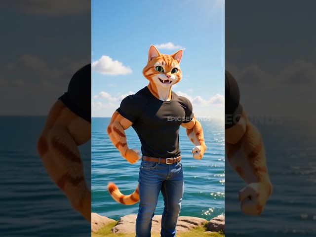father & son cat (meow) #ai #aivideo #status #tom #cartoon #cat #cats #views #animation #subscribe