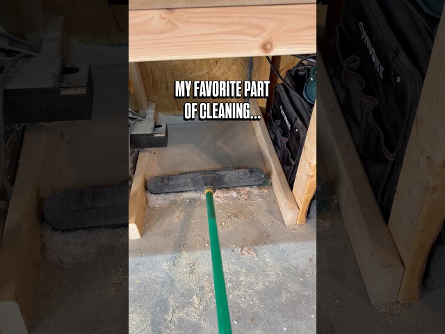 Most satisfying part of cleaning my workshop…