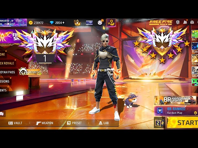 Grandmaster Push in one day 🤯 Free fire max