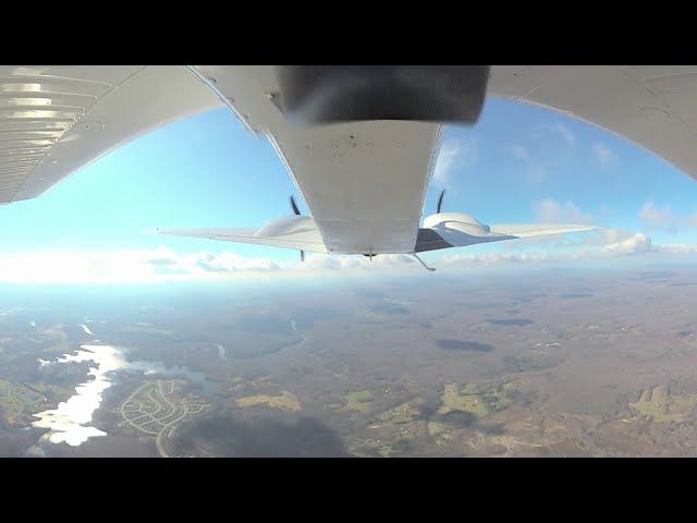 Flying my new 360 Camera on my Baron UNCUT (Proficiency Flying in 360!)